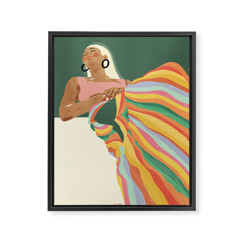 Rainbow Lady Framed Canvas Print Gallery Image 8