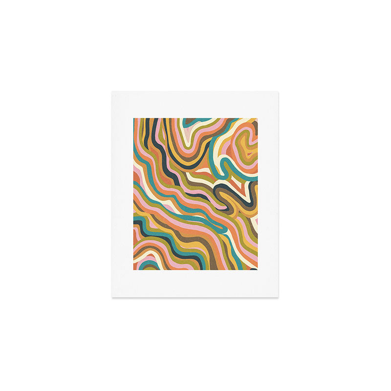 Rainbow Marble Art Print Gallery Image 1