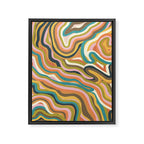 Rainbow Marble Framed Canvas Print Gallery Image 8