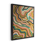 Rainbow Marble Framed Canvas Print Gallery Image 2