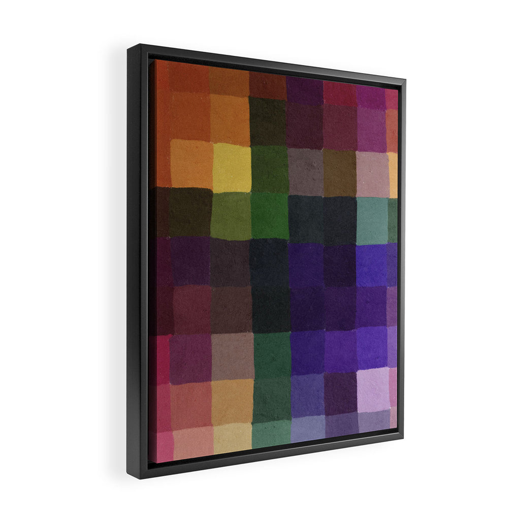 Rainbow mosaic Framed Canvas Print Gallery Image 2