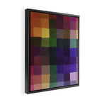 Rainbow mosaic Framed Canvas Print Gallery Image 2