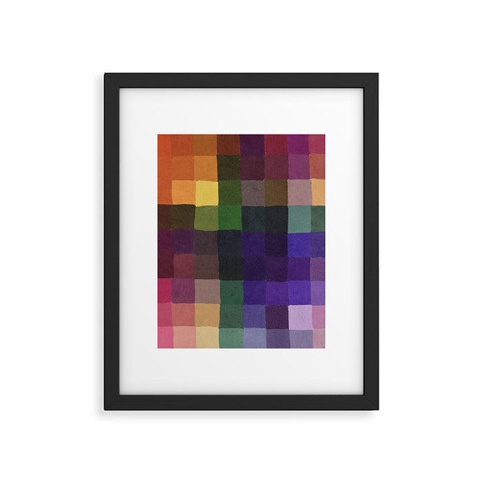 Rainbow mosaic Framed Art Print Gallery Image 1
