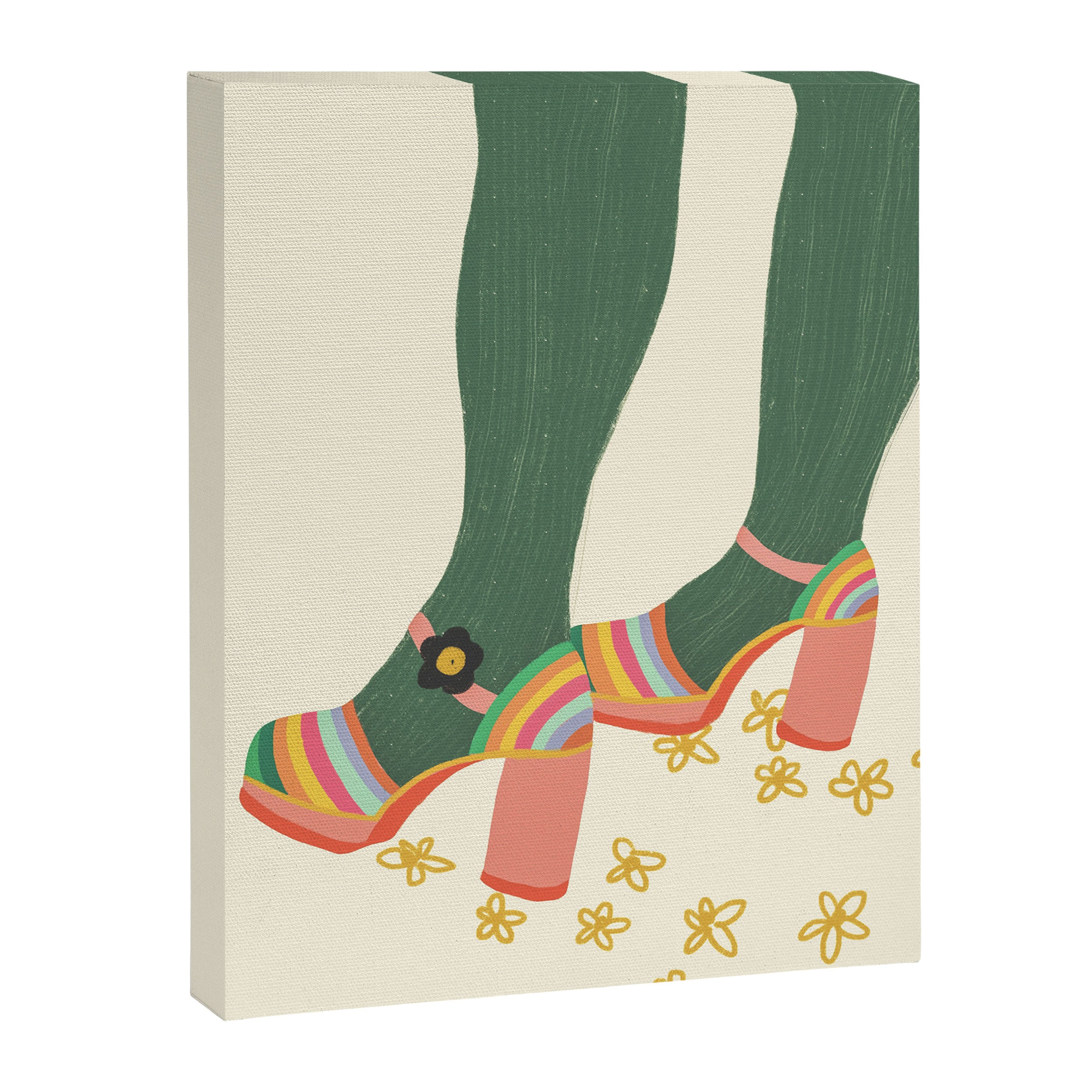 Rainbow walk feet Canvas Print Gallery Image 8