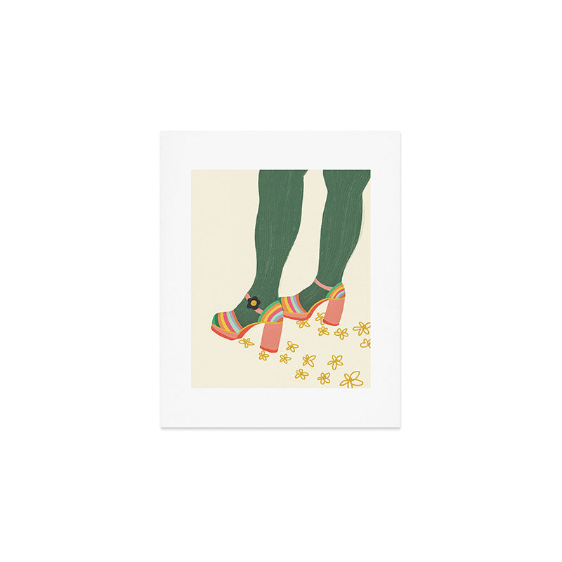 Rainbow walk feet Art Print Gallery Image 1