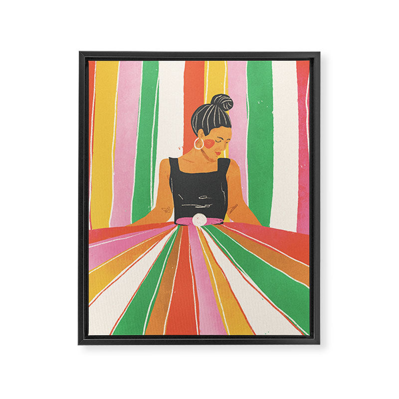 Rainbow World #2 Framed Canvas Print Gallery Image 8