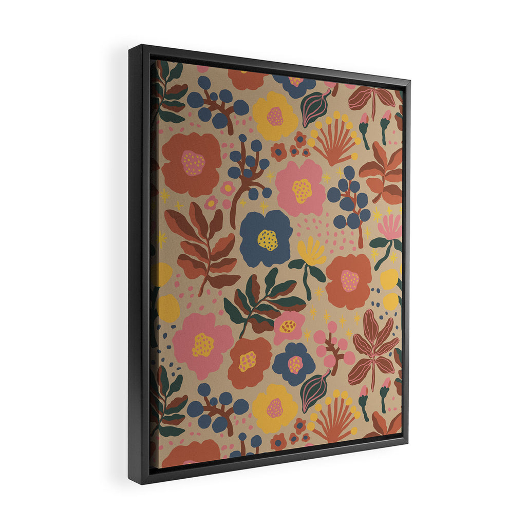 Red blooming Framed Canvas Print Gallery Image 2