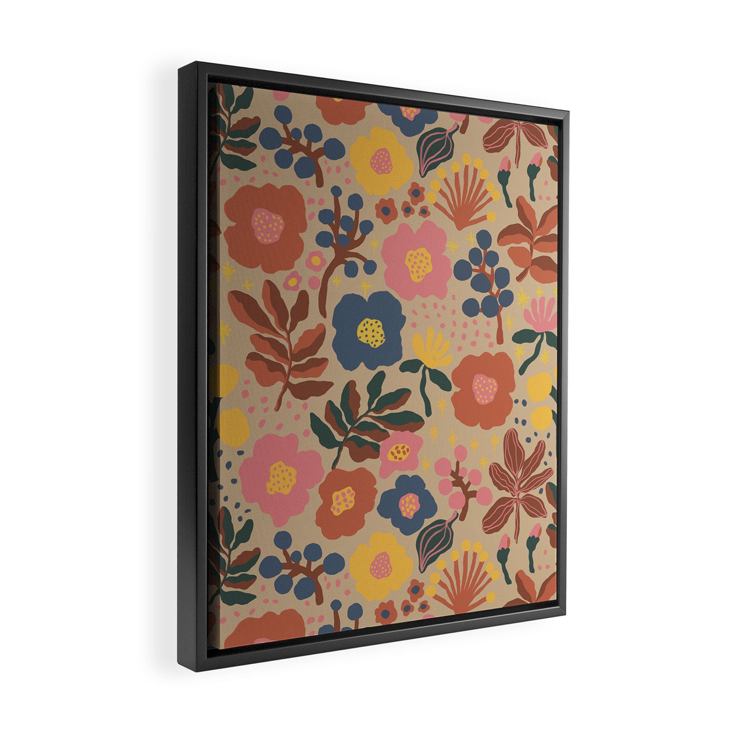 Red blooming Framed Canvas Print Gallery Image 2