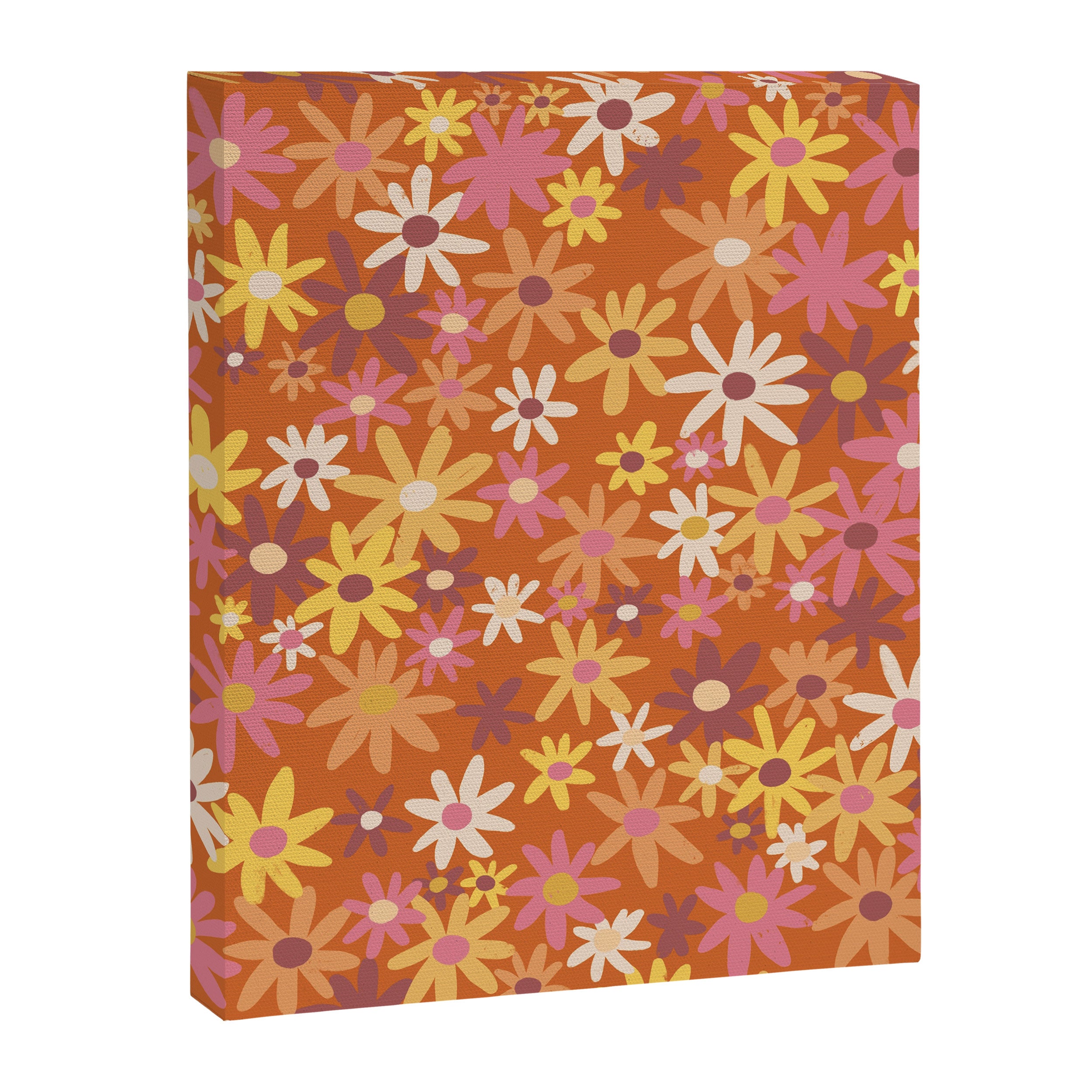 Red floral pattern Canvas Print Gallery Image 8