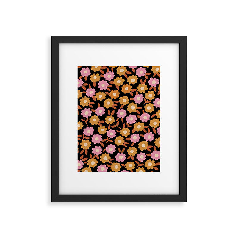 Retro flora Framed Art Print Gallery Image 6