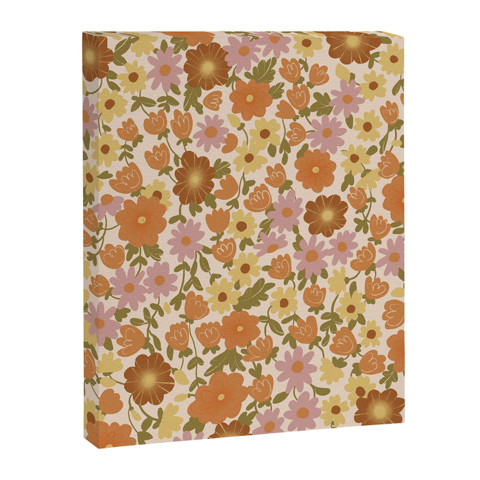 Retro garden pattern Canvas Print Gallery Image 1