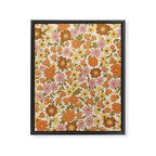 Retro garden pattern Framed Canvas Print Gallery Image 8