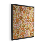 Retro garden pattern Framed Canvas Print Gallery Image 2