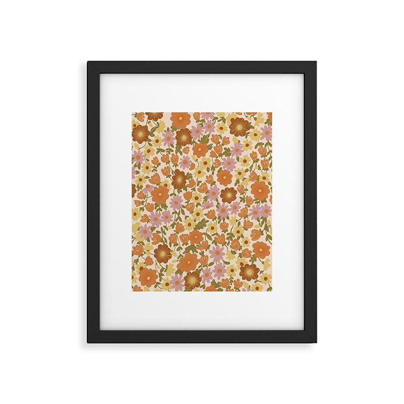Retro garden pattern Framed Art Print Gallery Image 6