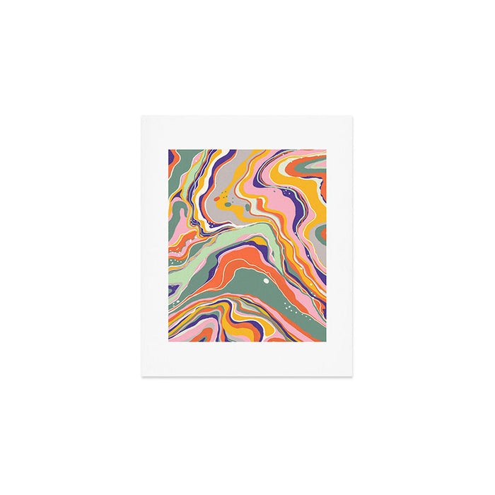 Retro marble #1 Art Print Gallery Image 1