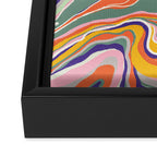 Retro marble #1 Framed Canvas Print Gallery Image 3