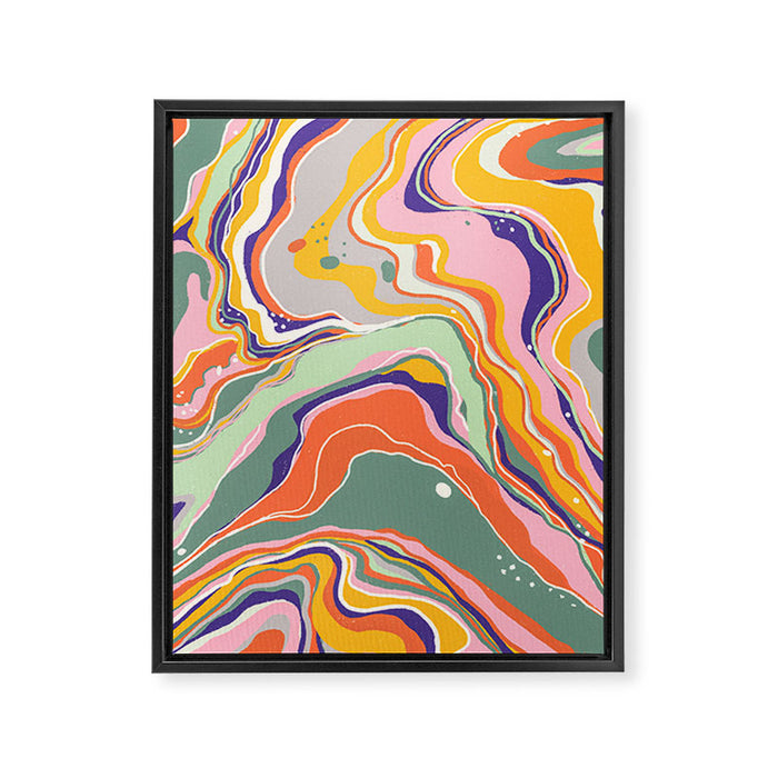 Retro marble #1 Framed Canvas Print Gallery Image 1