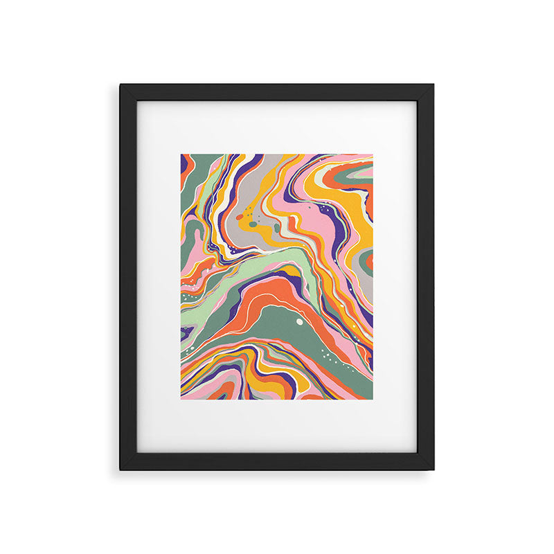 Retro marble #1 Framed Art Print Gallery Image 6