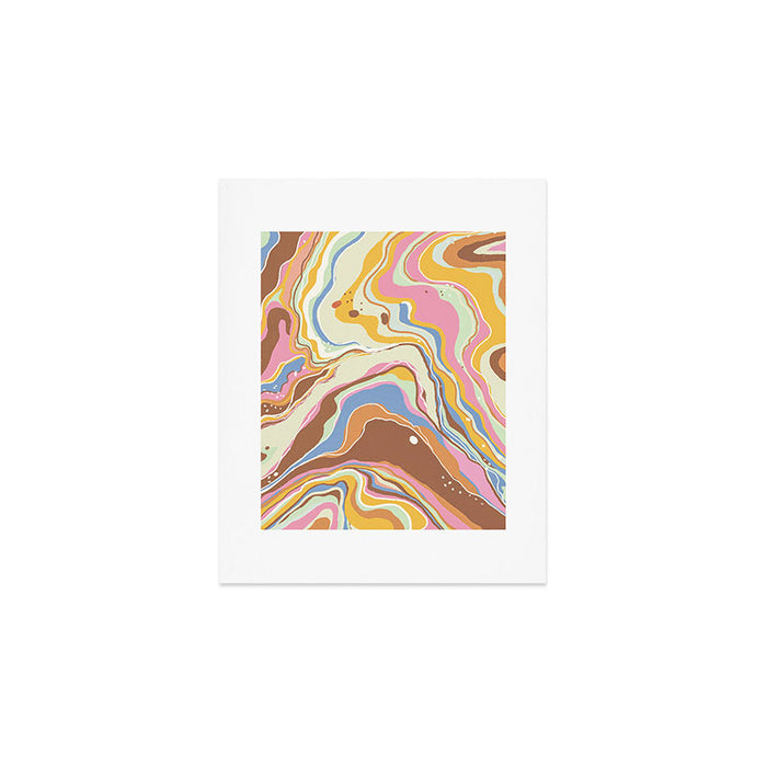 Retro marble #2 Art Print Gallery Image 1