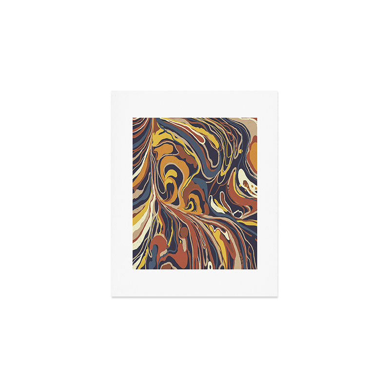 Retro marble #3 Art Print Gallery Image 1