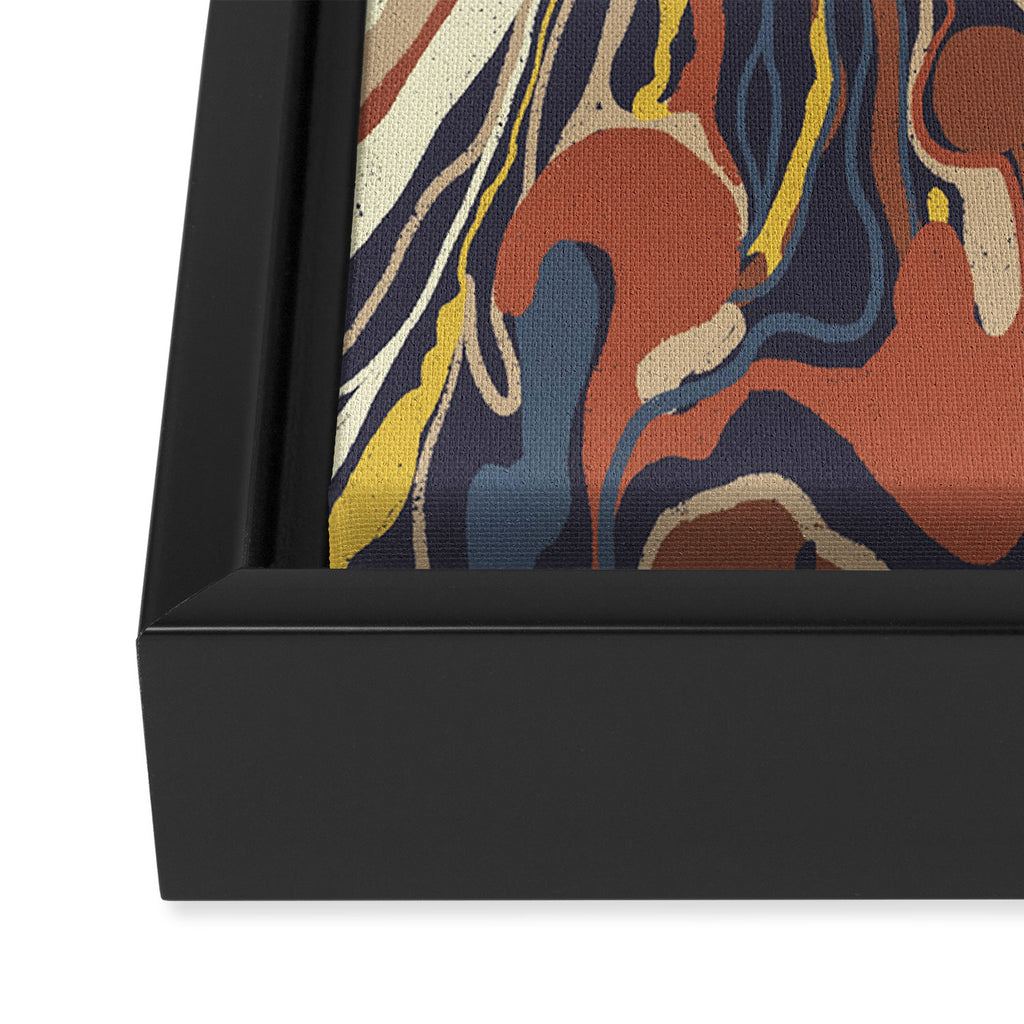 Retro marble #3 Framed Canvas Print Gallery Image 3