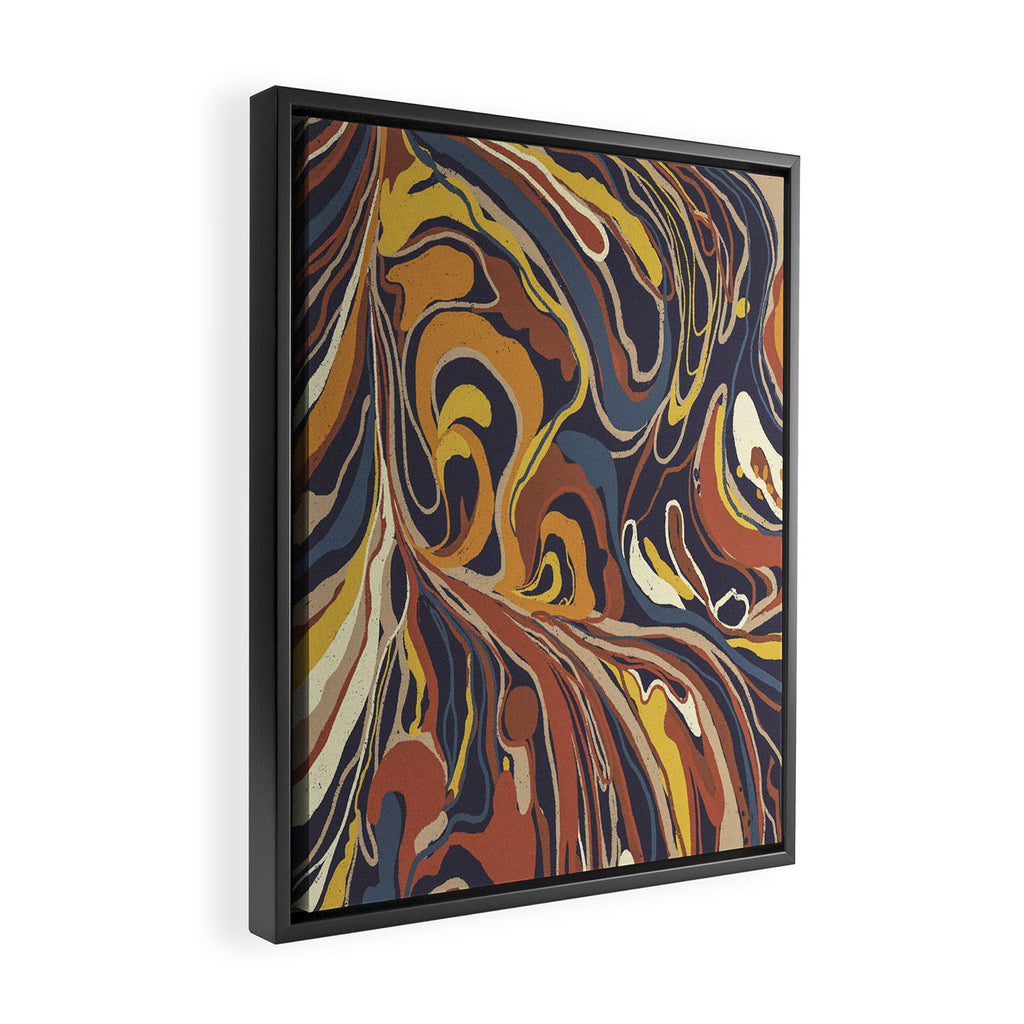 Retro marble #3 Framed Canvas Print Gallery Image 2