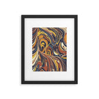 Retro marble #3 Framed Art Print Gallery Image 6