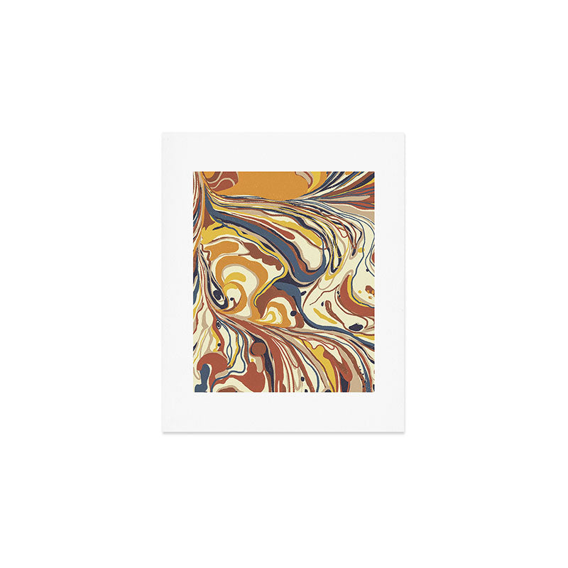 Retro marble #4 Art Print Gallery Image 1