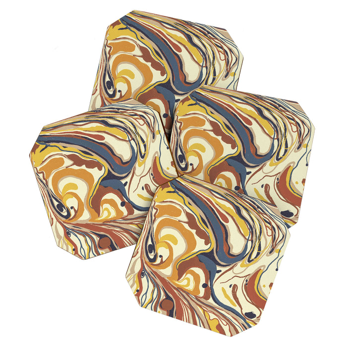 Retro marble #4 Coaster Gallery Image 1