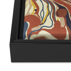 Retro marble #4 Framed Canvas Print Gallery Image 3