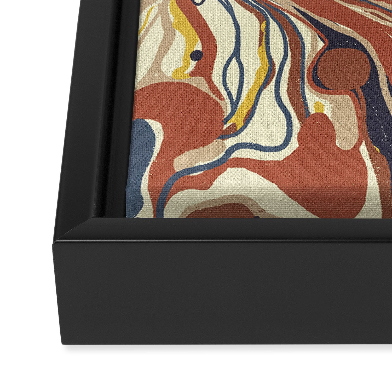 Retro marble #4 Framed Canvas Print Gallery Image 3