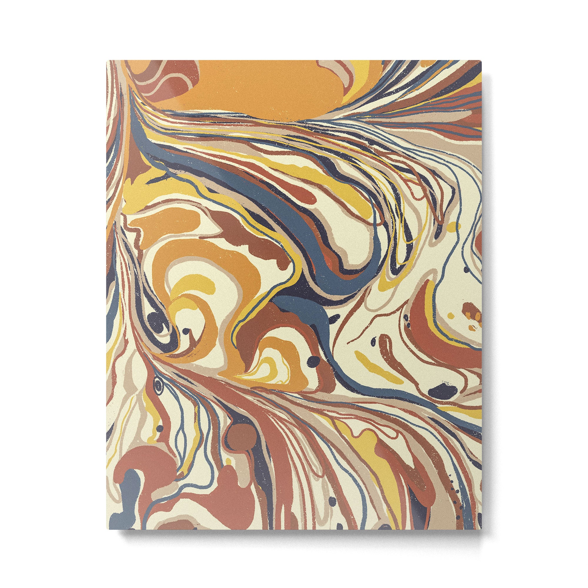 Retro marble #4 Metal Print Gallery Image 6