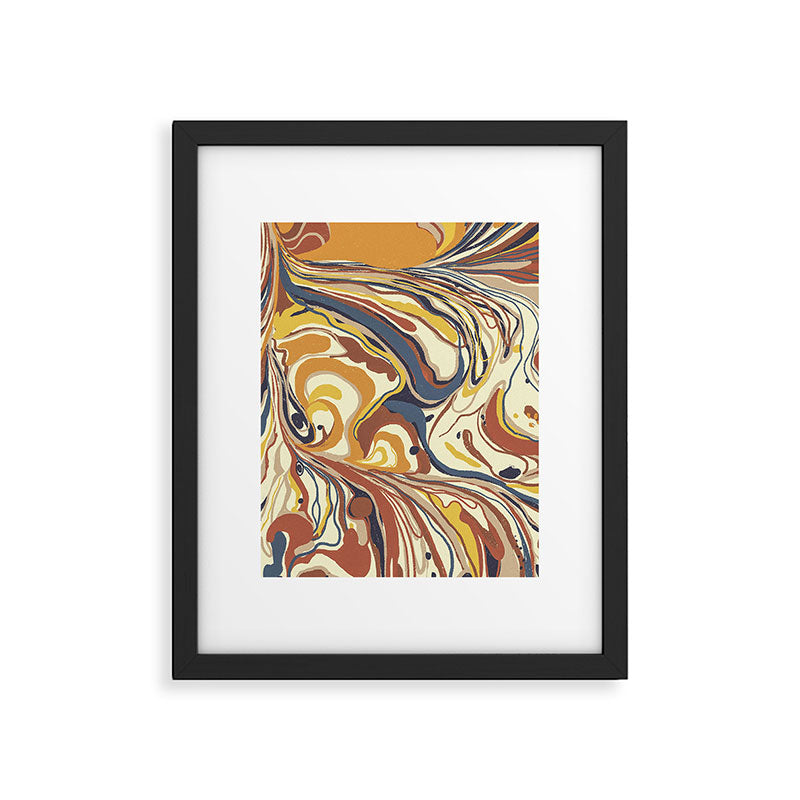 Retro marble #4 Framed Art Print Gallery Image 6