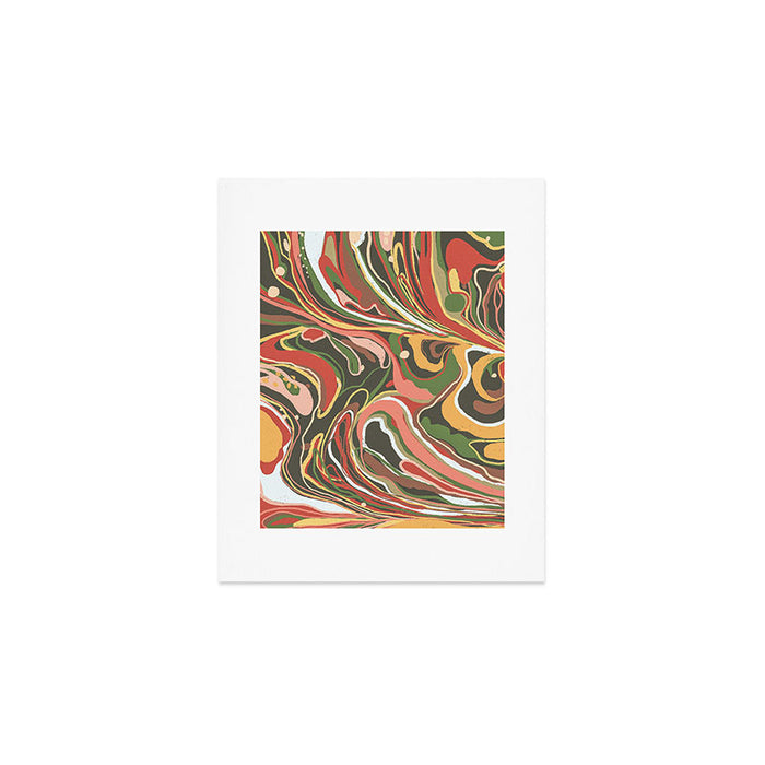 Retro marble #5 Art Print Gallery Image 1