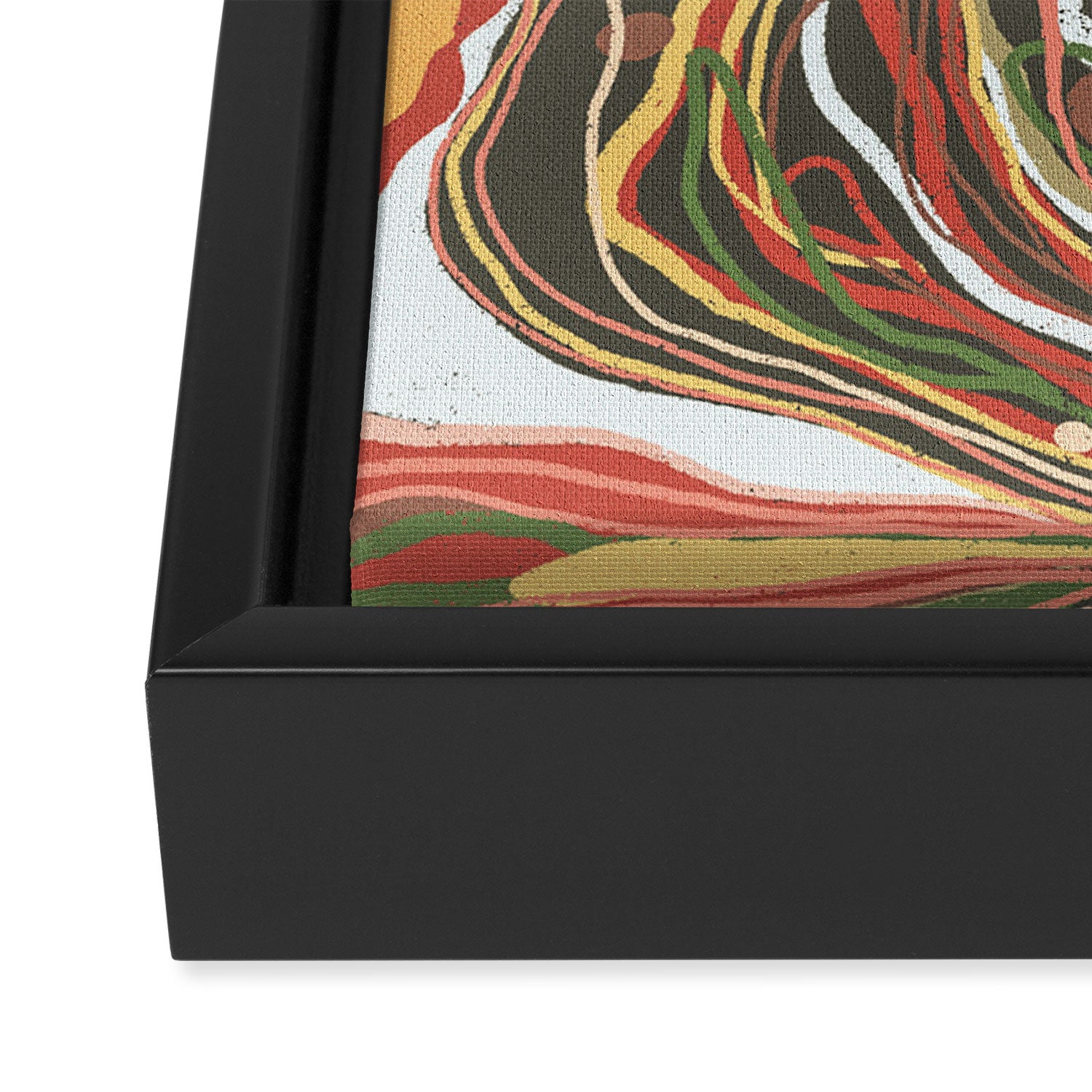 Retro marble #5 Framed Canvas Print Gallery Image 3