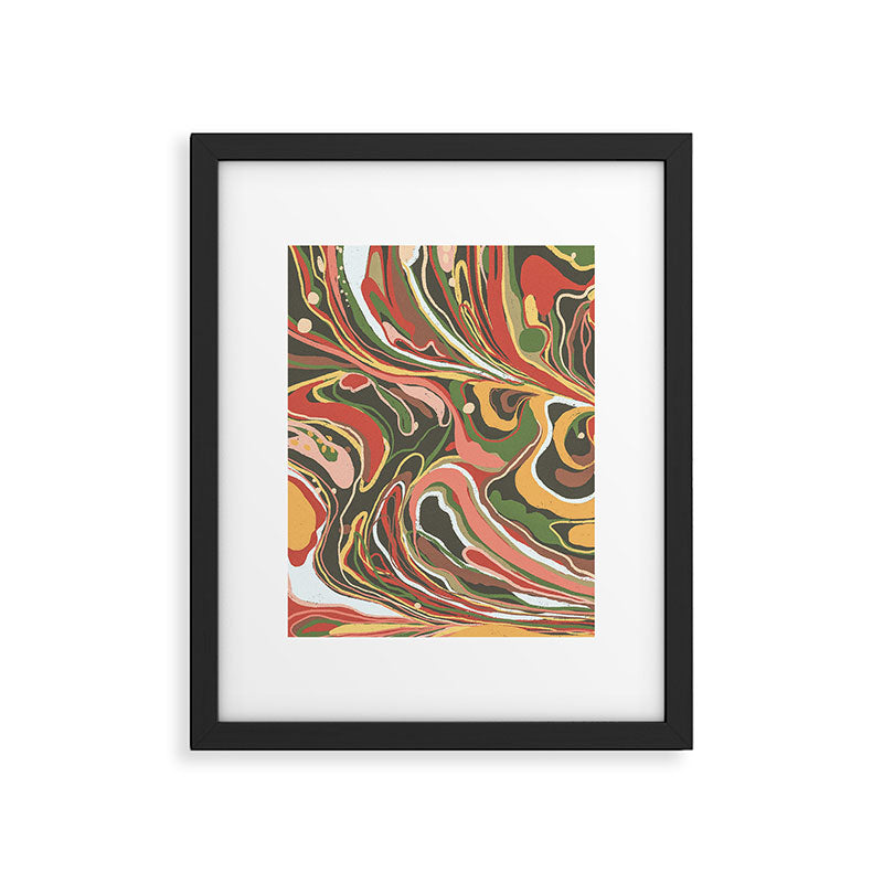 Retro marble #5 Framed Art Print Gallery Image 6