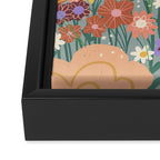 Retro meadow Framed Canvas Print Gallery Image 3