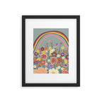 Retro meadow Framed Art Print Gallery Image 6