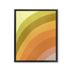 Retro Rainbow Framed Canvas Print Gallery Image 8