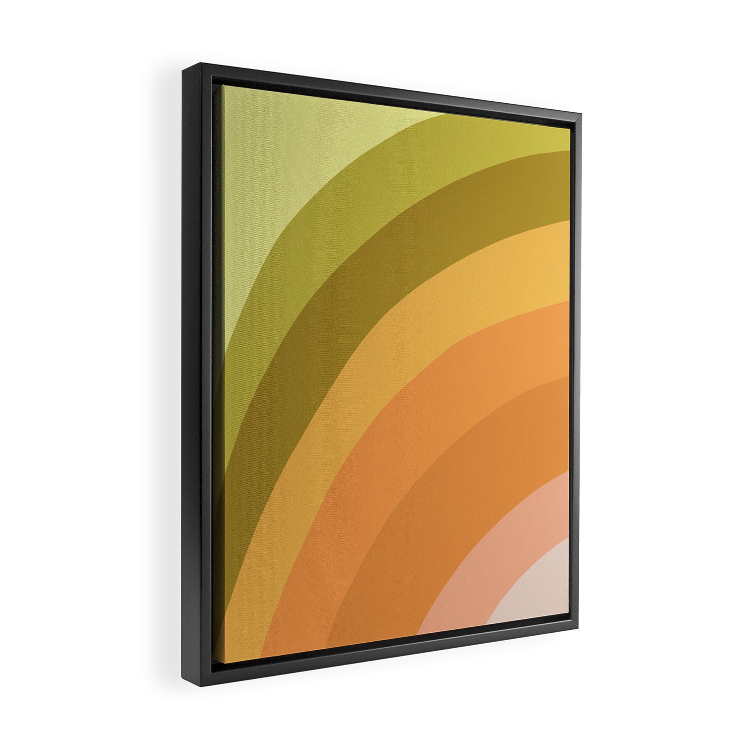 Retro Rainbow Framed Canvas Print Gallery Image 2
