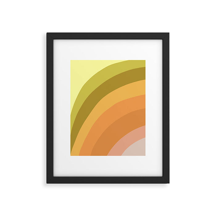 Retro Rainbow Framed Art Print Gallery Image 1