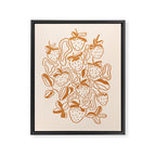 Retro strawberries Framed Canvas Print Gallery Image 8