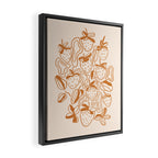 Retro strawberries Framed Canvas Print Gallery Image 2