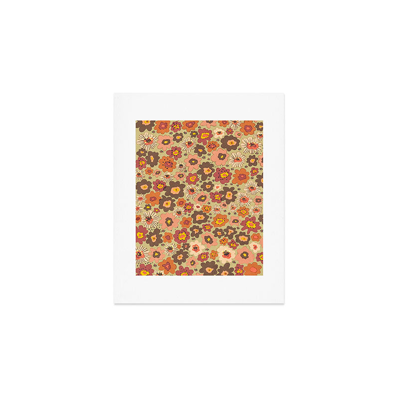 Scented petals II floral pattern Art Print Gallery Image 1
