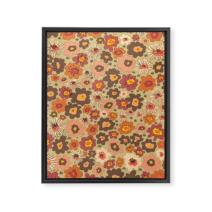 Scented petals II floral pattern Framed Canvas Print Gallery Image 1