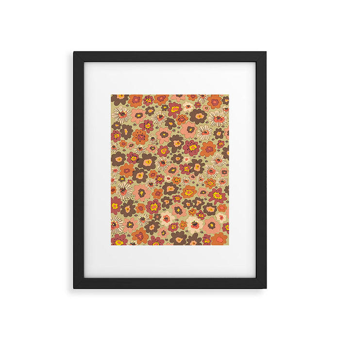Scented petals II floral pattern Framed Art Print Gallery Image 1