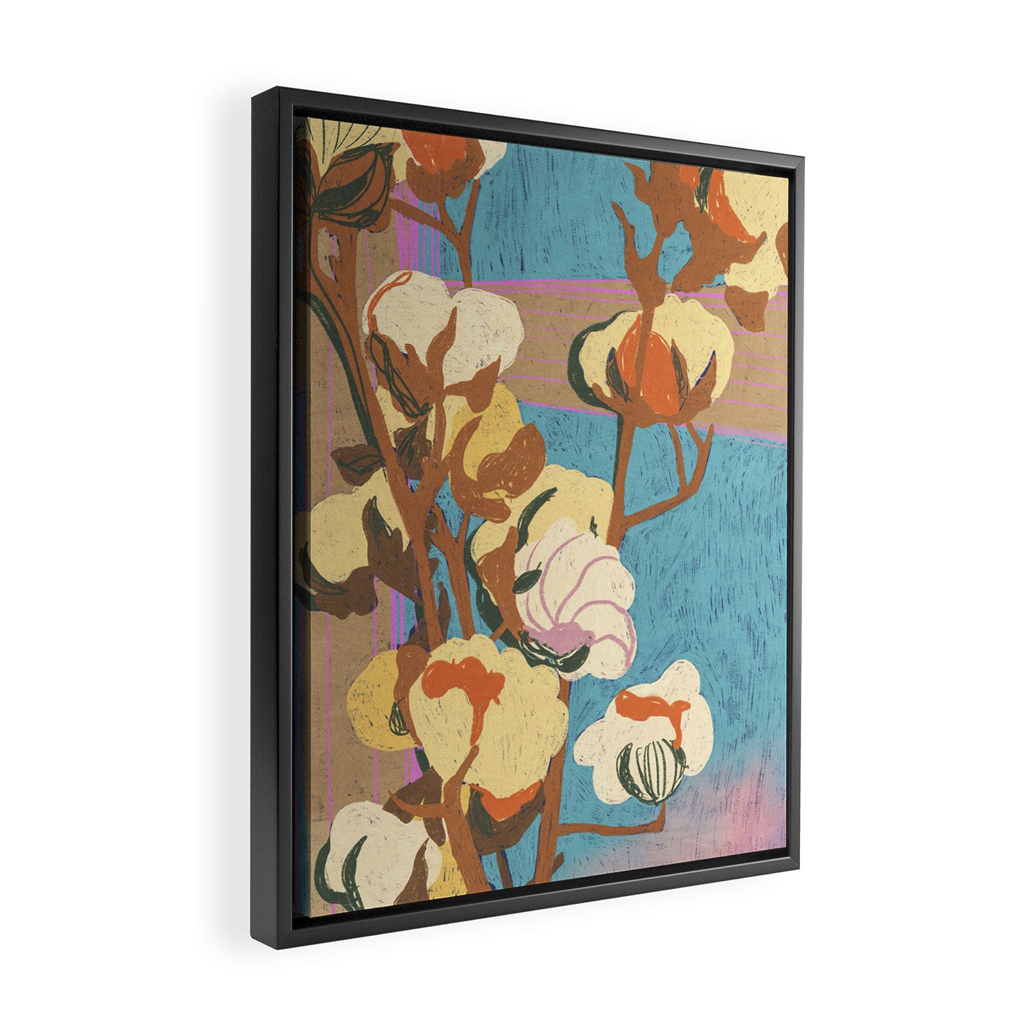 Soft cotton Framed Canvas Print Gallery Image 2