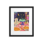 Spaghetti dinner date  Framed Art Print Gallery Image 4