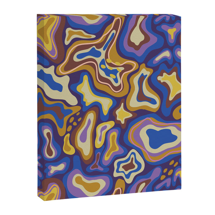 Splish splash blue Canvas Print Gallery Image 1