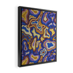 Splish splash blue Framed Canvas Print Gallery Image 2